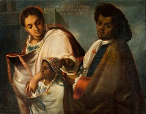 Mulato y Mestiza producen un Mulato Retornado, c.1715